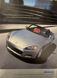 2001 Honda S2000 Original Ad