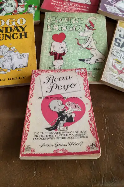 7 Books of Comic Strips+ Walt Kelly, Pogo Characters, 1957, View more