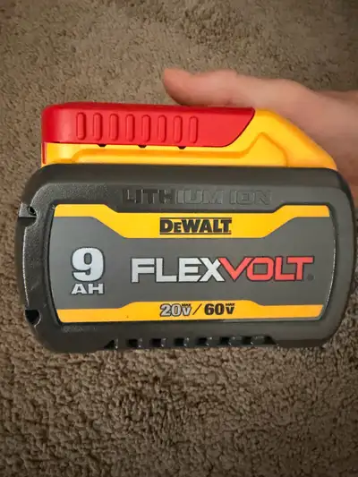 New DeWalt Flexvolt 9AH Battery, View more