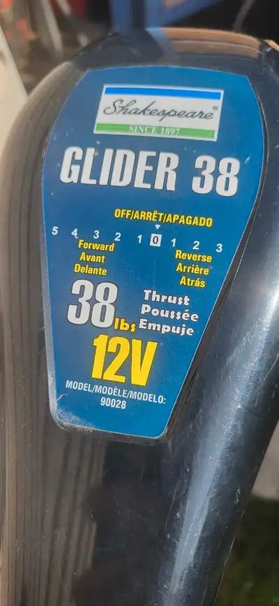 For sale is a Shakespeare Glider 38 trolling motor, perfect for small boats and canoes. This motor i...
