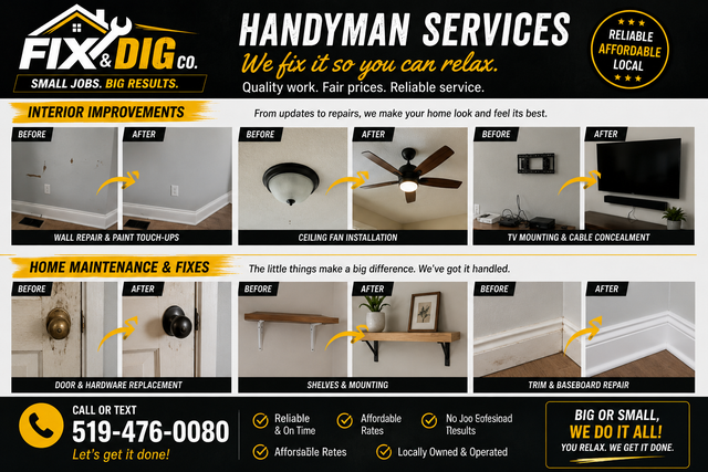 FIX & DIG CO. – HANDYMAN SERVICES487707844511672321