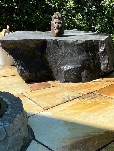 Many types of stackable/featurerocks and river stones for water features