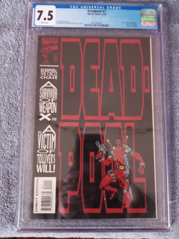 Marvel Comics - Deadpool: Circle Chase - CGC 7.5 - Issue #1. in Comics & Graphic Novels in Oshawa / Durham Region - Image 2