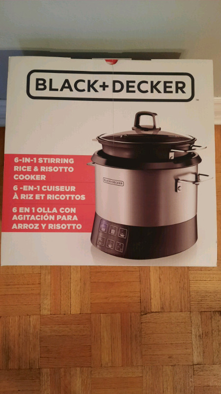 Black+Decker 6-in-1 stirring rice & risotto cooker(new) in Other in Mississauga / Peel Region - Image 3