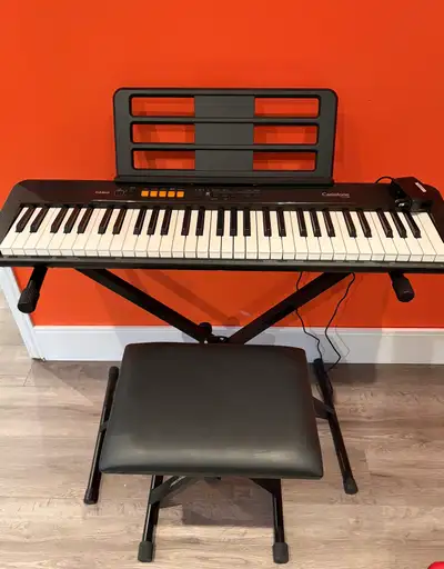 Clavier Casio avec support et banc, View more