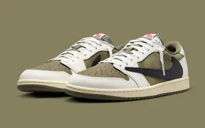 Nike Air Travis Scott Jordan 1 Retro ‘Medium Olive’ - Size 11.5, View more