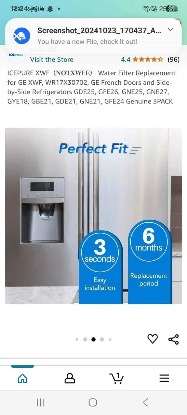 ICEPURE RWF5200A Filter 3-Pack in Refrigerators in Kitchener / Waterloo - Image 5