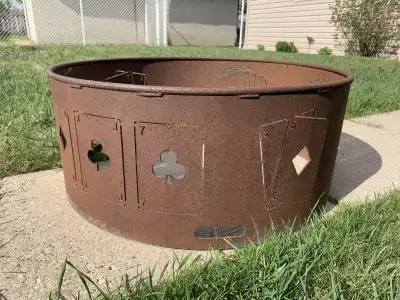 Fire Pit Ring with Poker Design, View more
