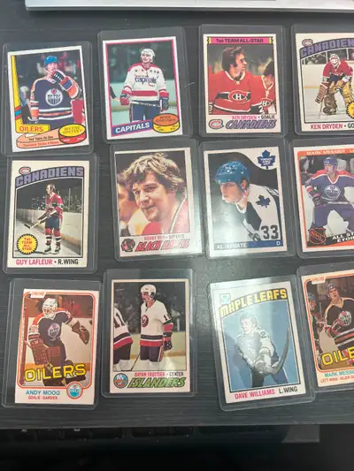 Random hockey cards., View more