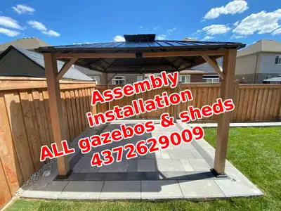 all gazebo garden Outdoor Storage Sheds gazebo Assembly and inst, View more