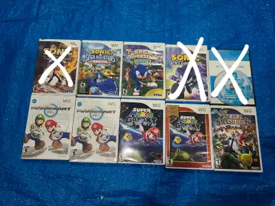 Sonic games and Mario games available For Wii Consoles , View more