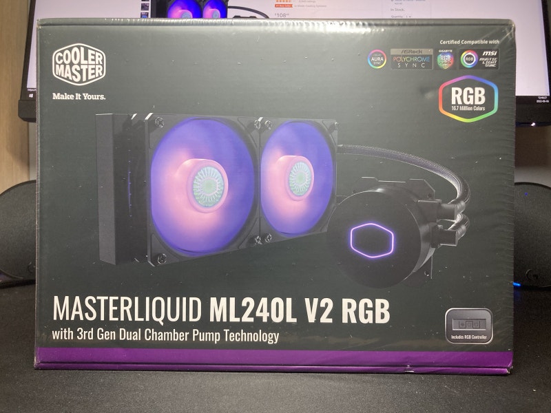 Cooler Master ML240L RGB V2 AIO PC Water Cooler System Components