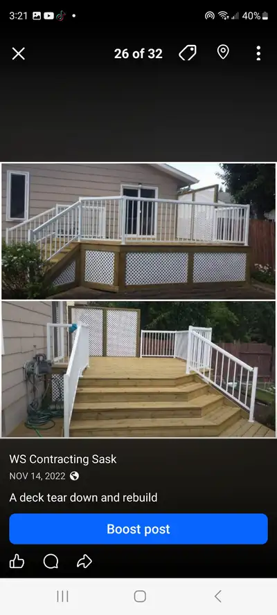 We are WS Contracting a Local Renovation company operating in and around Saskatoon since 2011 ,We ca...