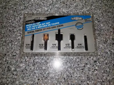 CREDO Dura Sharp 5 Pc Router Bit Set (sealed new), View more