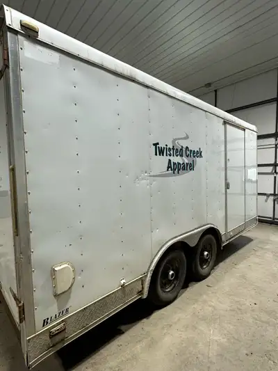 2014 Forest River Cargo Mate Tandem 3500 lb axle 16 ft x 8.5 enclosed renovated boutique trailer Man...