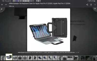 Nillkin Bumper go backlit keyboard case with handles for iPad , View more