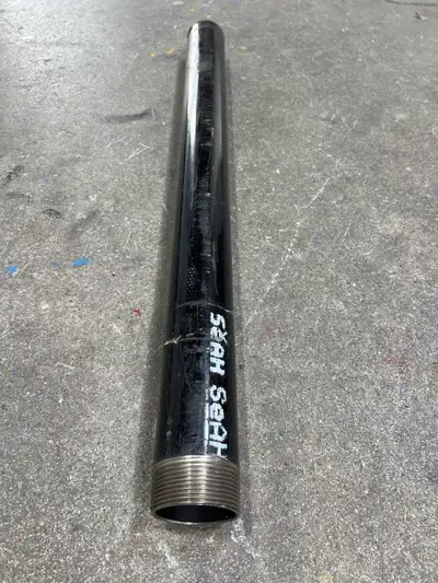 2-1/2” NEW Schedule 40 Black Pipe - Threaded One Side - 34-1/8”, View more