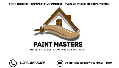 Paint Masters.. Serving Simcoe/Muskoka, View more