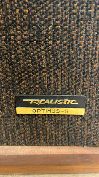 Caisses de son vintage de marque Realistic Optimus 5. 75$