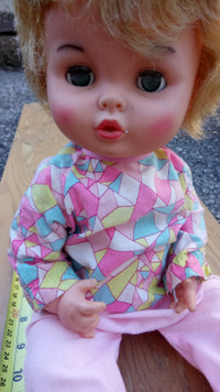 VINTAGE RELIABLE DOLL WITH OUTFIT. "SLEEPER"