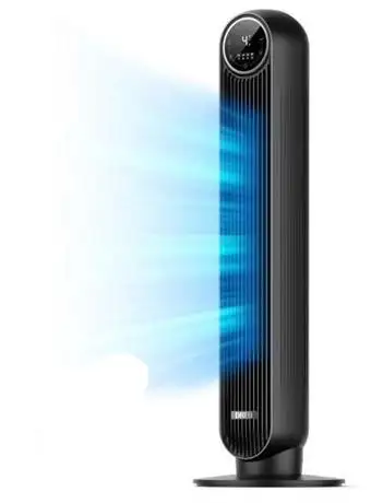 Dreo DR-HTF007 36" 28dB LED Display Tower Fan, Black, View more