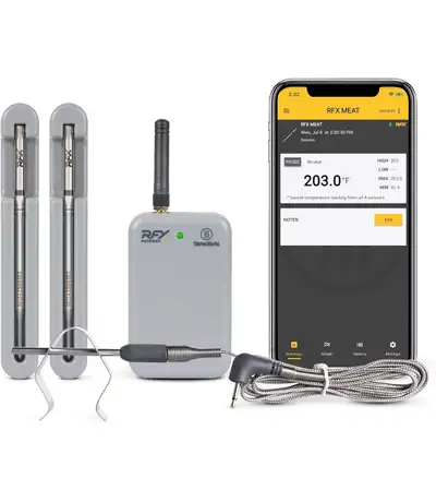 Brand new in box ThermoWorks RFX | Smart Wireless Meat Thermometer | Wi-Fi & Radio Frequency | Stron...