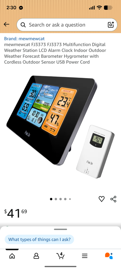 Fanju wireless weather station, View more