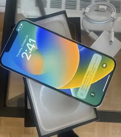 EXCELLENT IPHONE 12 PRO MAX WHITE UNLOCKED 256GB STORAGE, View more