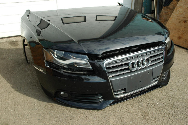 Audi A4 (B8) (Typ 8k) Hid Front End Nosecut Black (2009-2012) in Auto Body Parts in Calgary - Image 3