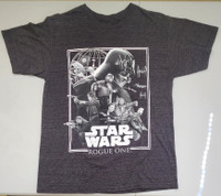 Star Wars Rogue One Movie Medium Dark Grey T-shirt, Worn Once