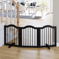 Freestanding Pet Gate for Dogs 24" Tall