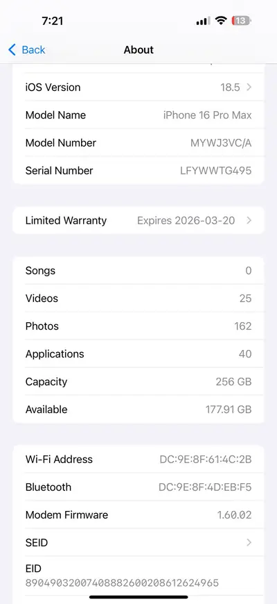 iPhone 16 pro max no trades, View more