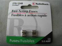 Fast - Acting Fuses, 5.0 AMP. qty. 2