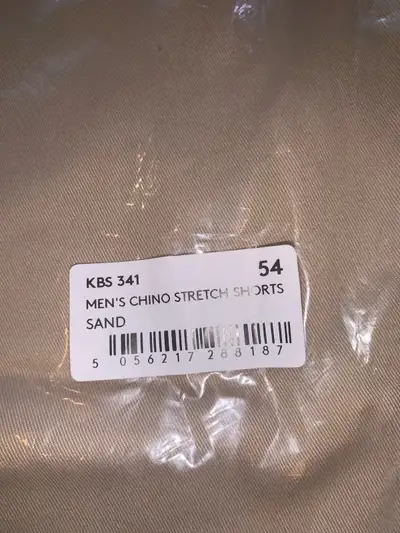 New KAM Men’s Chino Stretch Shorts Sand size 54, View more