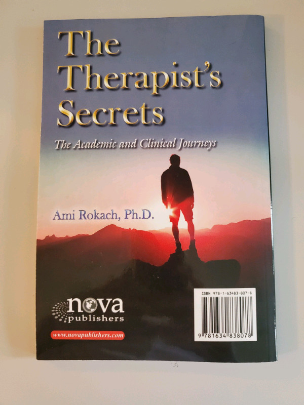 The Therapist's Secret  Ami Rokach,  Ph.D. dans Manuels  à Ville de Montréal - Image 2