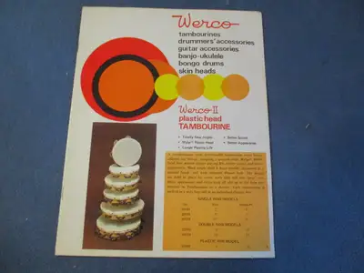 A vintage paper item from WERCO/MANUFACTURES & DISTRIBUTORS OF MUSICAL PRODUCTS, Chicago, Illinois....