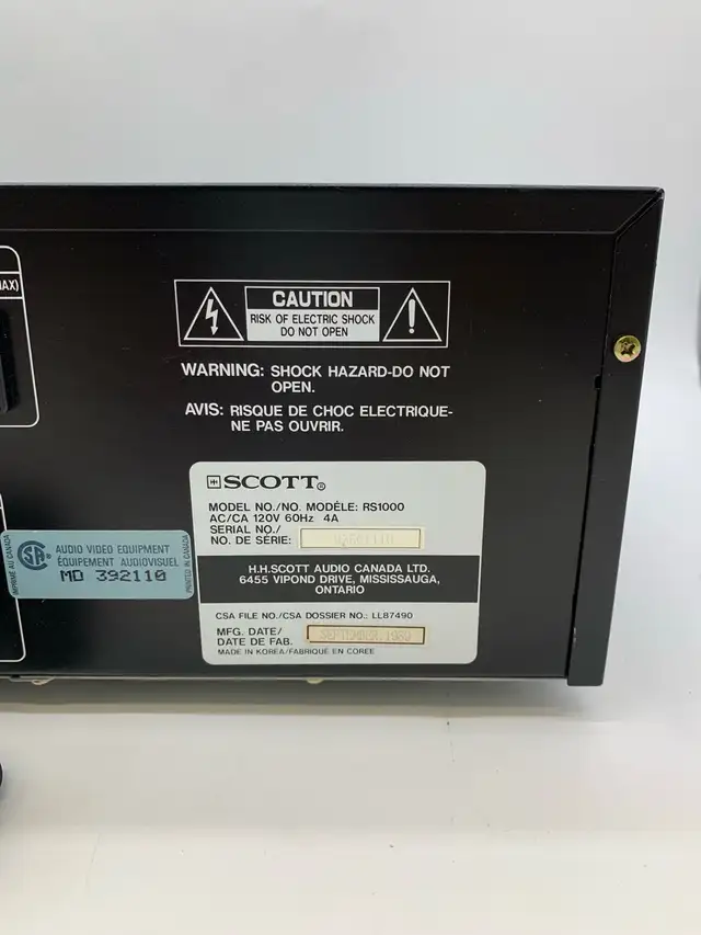 Vintage Scott RS1000 Stereo Receiver For Parts Repair in Stereo Systems & Home Theatre in City of Toronto - Image 9