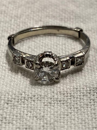 Gorgeous Antique BIRKS Platinum Diamond Ring Sz 4.5