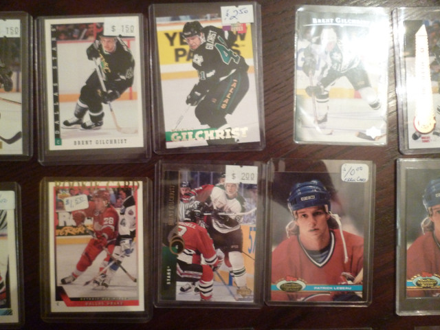 Brent Gilchrist NHL hockey card lot x 27 - Canadiens Stars Oiler in Arts & Collectibles in Vernon - Image 3