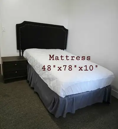 Complete Single Bed Set with Mattress & Nightstand , View more
