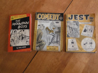 3 Vintage Rare Cartoon Books - A Humorama Magazine