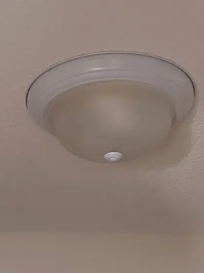 13” White Flush Mount Ceiling Light, View more
