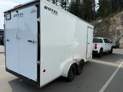 2025 Royal Cargo dual axel trailer ,rear ramp, 7x16 bought brand new beginning of August for storage...