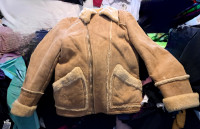 Vintage sheepskin leather jacket