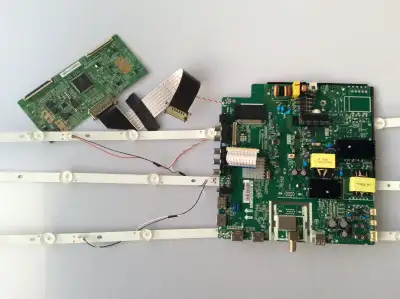 PARTS FOR: RCA 43" 4K Ultra HD LED TV, MODEL: RTU4300 Main Board/power board 45 dollars T-Con board...
