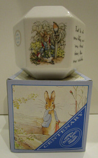 NEW IN BOX WEDGWOOD PETER RABBIT CENTENARY MONEY BOX