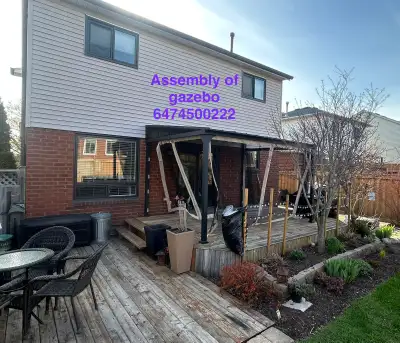 gazebo installation , View more