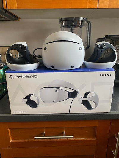 PSvr2 headset and controllers, very lightly used., View more