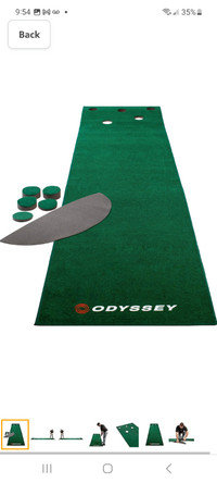 Deluxe golf putting mat 12 ft