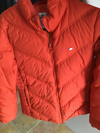 Lacoste orangish red ladies jacket for spring fall